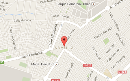 fontaneros en armilla mapa