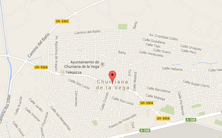 Mapa de Churriana de la Vega en Granada