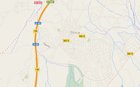 Mapa de Otura en Granada