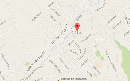 Mapa de Cájar en Granada