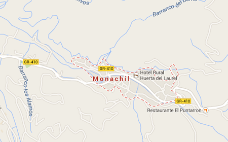 Mapa de Monachil en Granada