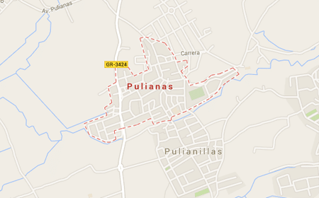 Mapa de Pulianas en Granada